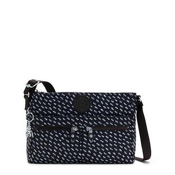 Torba Crossbody Kipling New Angie Printed Czarne | PL 2014SG